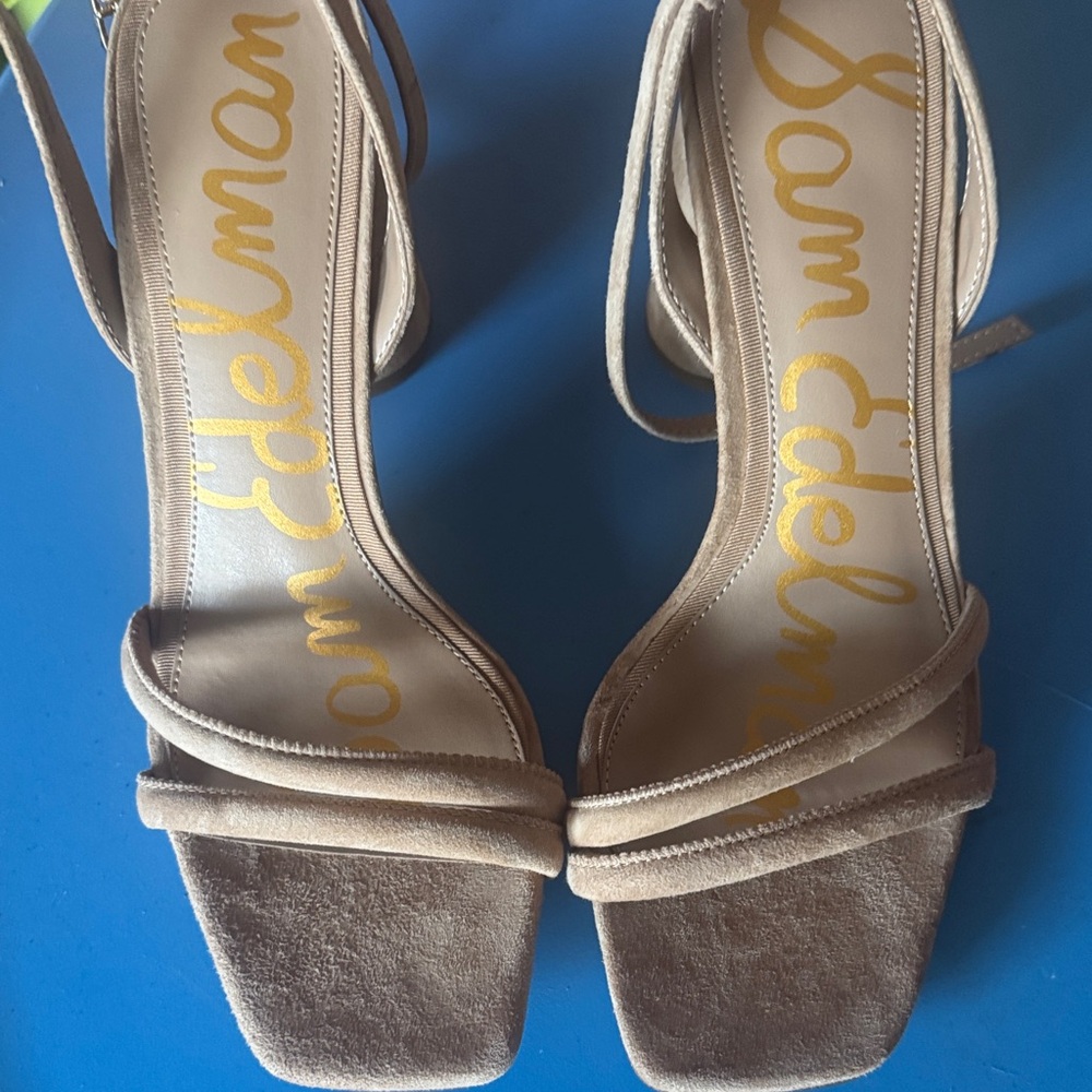 Sam Edelman Beige Strappy Heels